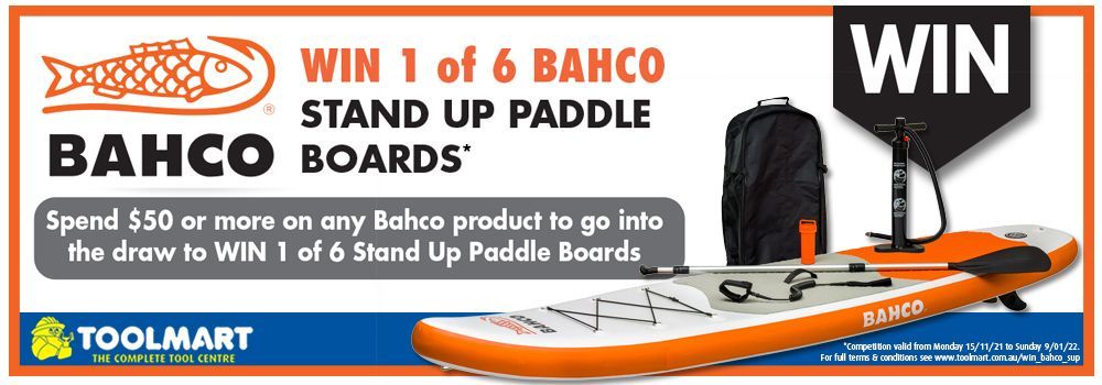 Win 1 of 6 Bahco Stand Up Paddle Boards